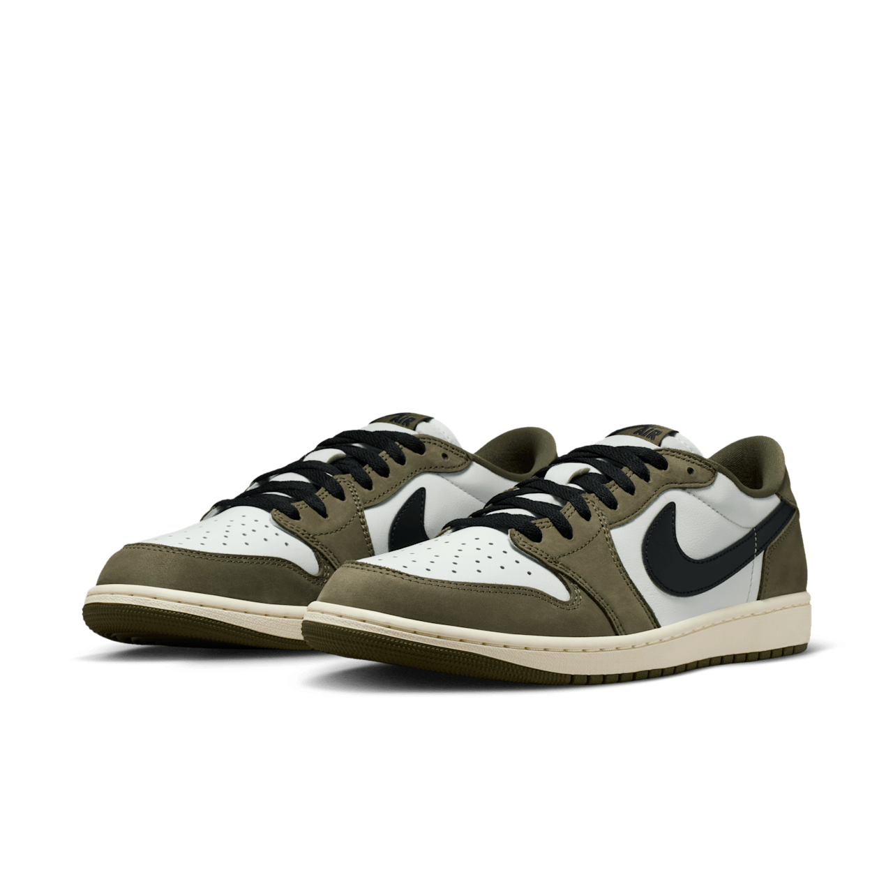 NIKE公式】エア ジョーダン 1 LOW OG 'Medium Olive and Summit White
